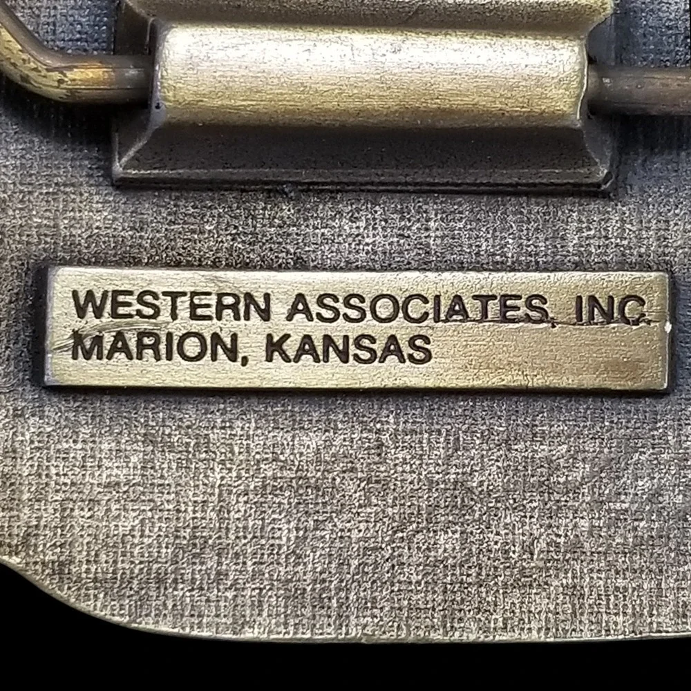 Belt Buckle Vintage 1992 Western Associates 43rd International Pancake Day Brass